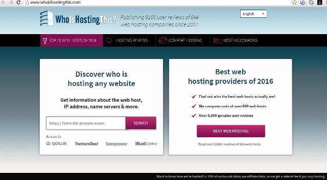 hosting search