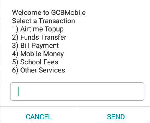 GCB Mobile Banking Screenshot